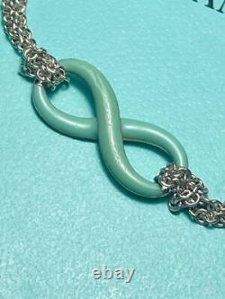 TIFFANY & Co. Infinity Bracelet Blue Enamel Used Japan