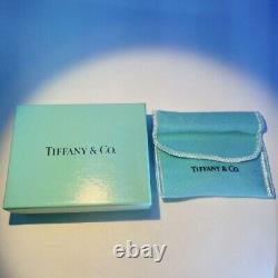 TIFFANY & Co Sterling Silver Blue Enamel Gift Box Charm Bracelet withBox, pouch