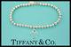 Tiffany&co. Sterling Silver Blue Enamel Return To Heart Beads Bracelet Women