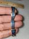 Taxco Mexico Jsf Sterling Silver Blue Enamel Inlay Panel Bracelet 6.75 17.4 G