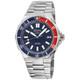Ticonic Blue Enamel Dial 316l Stainless Steel Bracelet Blue/red Bezel 44mm Blue