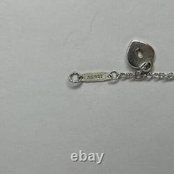 Tiffany And Company 10 Charm Mini 6 1/2 Blue Enamel. 925 Bracelet