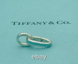 Tiffany Blue Enamel Oval Clasping Link Jump Ring Charm Bracelet Length Extender