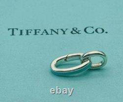 Tiffany Blue Enamel Oval Clasping Link Jump Ring Charm Bracelet Length Extender