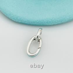 Tiffany Blue Enamel Oval Clasping Link Jump Ring Charm Bracelet Length Extender
