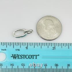 Tiffany Blue Enamel Oval Clasping Link Jump Ring Charm Bracelet Length Extender