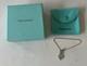 Tiffany & Co. 925 Sterling Silver Blue Enamel Heart Love Toggle Bracelet Small