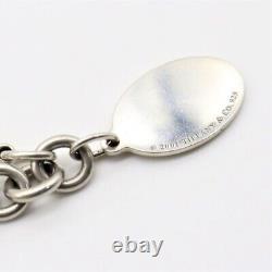 Tiffany & Co. American Flag Charm Bracelet 7.087 Sterling Silver 925 WithPouch