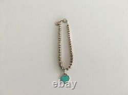 Tiffany & Co. Bead Bracelet with Blue Enamel Heart