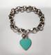 Tiffany & Co Blue Enamel 925 Silver Return To Tiffany Heart Bracelet 8