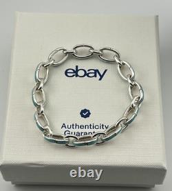 Tiffany & Co. Blue Enamel Clasping Oval Link Bracelet, Tiffany Blue Bracelet