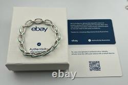 Tiffany & Co. Blue Enamel Clasping Oval Link Bracelet, Tiffany Blue Bracelet