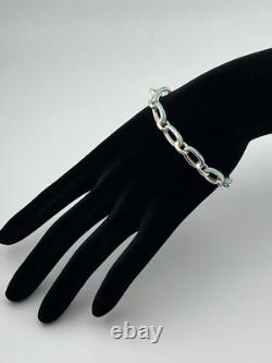 Tiffany & Co. Blue Enamel Clasping Oval Link Bracelet, Tiffany Blue Bracelet