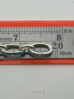 Tiffany & Co. Blue Enamel Clasping Oval Link Bracelet, Tiffany Blue Bracelet