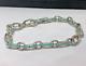 Tiffany & Co. Blue Enamel Clasping Oval Link Bracelet For Charms Silver 9
