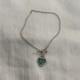 Tiffany & Co Blue Enamel Heart Bracelet Sterling Silver 925 Togle 7.5in