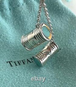 Tiffany & Co Blue Enamel Just Married Charm Pendant 4 Necklace & Bracelet Silver