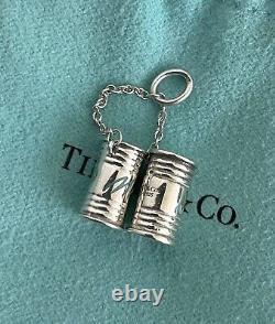 Tiffany & Co Blue Enamel Just Married Charm Pendant 4 Necklace & Bracelet Silver