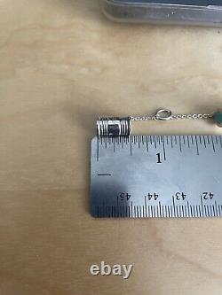 Tiffany & Co Blue Enamel Just Married Charm Pendant 4 Necklace & Bracelet Silver