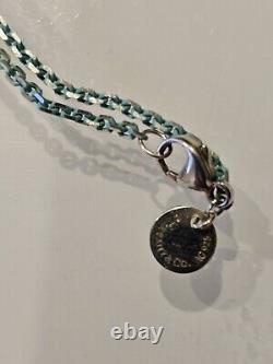 Tiffany & Co Blue Enamel Necklace & Bracelet Beautiful all packaging included