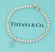 Tiffany & Co. Blue Enamel Return To Heart Bracelet 6.7 Silver 925 Auth Withbox