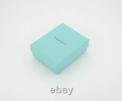 Tiffany & Co. Blue Enamel Return to Heart Bracelet 6.7 Silver 925 Auth withBox