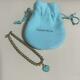 Tiffany & Co. Blue Enamel Return To Heart Mini Ball Bead Bracelet