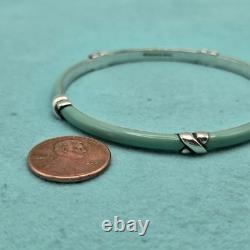 Tiffany & Co. Blue Enamel Signature X Kiss Love 7.5 Bangle Bracelet Silver