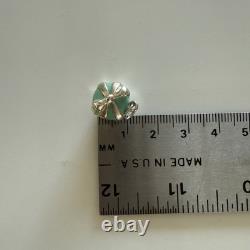 Tiffany Co Blue Enamel Silver Cupcake Charm Pendant For Necklace & Bracelet READ