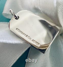 Tiffany Co Blue Enamel Silver Something Tag Charm Pendant 4 Necklace & Bracelet