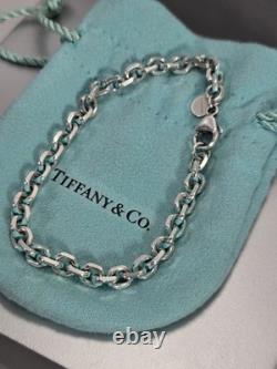 Tiffany & Co. Blue Enamel Sparkle Chain Bracelet In Sterling Silver from Germany