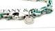 Tiffany & Co. Blue Enamel Sparkle Sterling Silver Chain 6.5 Bracelet