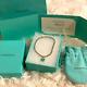 Tiffany & Co Blue Heart Tag Bead Bracelet Size 7 Inches With Original Packaging