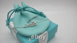 Tiffany & Co Bow knot Bracelet with Blue Enamel and Sterling Silver 925