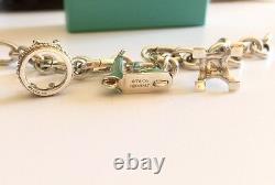 Tiffany & Co. Crown, Blue Enamel Scooter, Heart & Eiffel Tower Bracelet