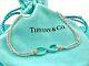 Tiffany & Co Infinity Blue Enamel Double Chain Bracelet Ag 925 Silver With Pouch