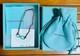 Tiffany & Co Infinity Blue Enamel Double Chain Bracelet Sv925 Withbox