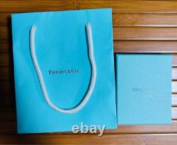 Tiffany & Co Infinity Blue Enamel Double Chain Bracelet SV925 withBox