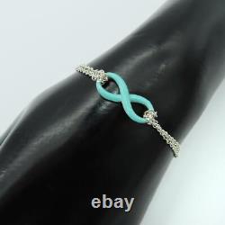 Tiffany & Co. Infinity Bracelet blue enamel From Japan WithPouch