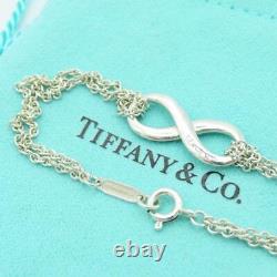 Tiffany & Co. Infinity Bracelet blue enamel From Japan WithPouch