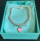 Tiffany & Co Pink Enamel Mini Heart Tag Bead Bracelet Return To Tiffany