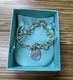 Tiffany & Co. Return To Blue Enamel Splash Heart Link Bracelet