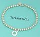 Tiffany & Co. Return To Heart Blue Enamel Bracelet 6.8 Silver 925 Auth Withbox
