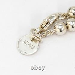 Tiffany & Co. Return to Heart Blue Enamel Bracelet 6.8 Silver 925 Auth withBox