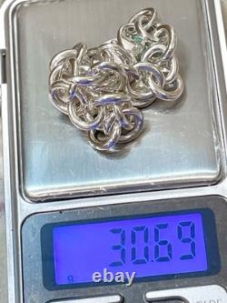 Tiffany & Co. Return to Tiffany Blue Enamel Heart Tag Bracelet 6.5