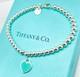 Tiffany & Co. Return To Tiffany Blue Enamel Mini Heart Bead Bracelet 6.5 With Box