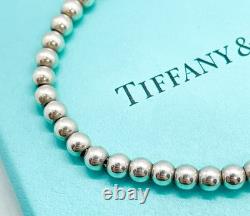 Tiffany & Co. Return to Tiffany Blue Enamel Mini Heart Bead Bracelet 6.5 with Box Tiffany & Co. Return to Tiffany Blue Enamel Mini Heart Bead Bracelet 6.5 with Box