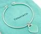 Tiffany & Co Return To Tiffany Blue Enamel Small Heart Charm Bangle Bracelet 6