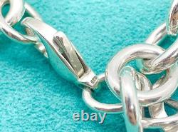 Tiffany & Co Return to Tiffany Blue Enamel Splash Heart Tag Bracelet 6.75