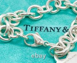 Tiffany & Co Return to Tiffany Blue Enamel Splash Heart Tag Bracelet 6.75